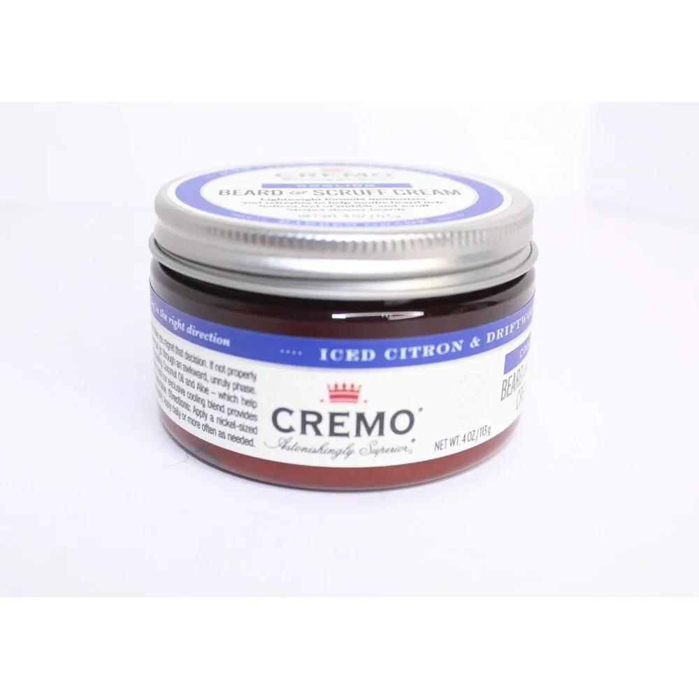 Cremo Cooling‎ Beard & Scruff Cream Ince Citron & Driftwood 4 oz. New Unopened